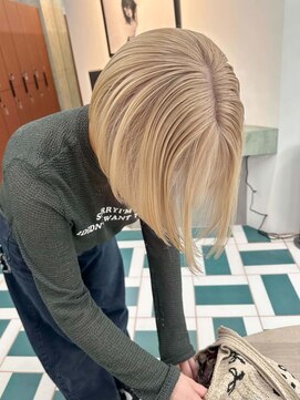 ノエ(noe) ホワイトグレージュ/デジタルパーマ/チェリーブラウン/栄c113