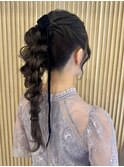 編みおろしポニー