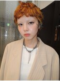 天神　ブリーチなしダブルカラー　レイヤーカット　暖色カラー