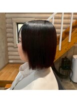 クレエ ヘアー デザイン(creer hair design)&nbsp;艶髪ナチュラルストレート黒髪ボブスタイル髪質改善20代30代40代