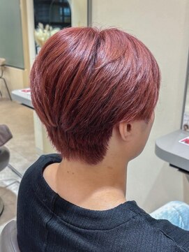 タヤ ひばりが丘店(TAYA) チェリーレッド／ブリーチなしダブルカラー