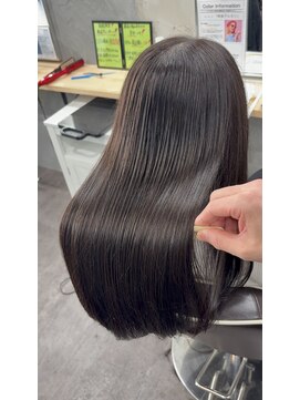 オリーブブラウン/寒色/髪質改善