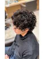 ハレ メンズサロン たまプラーザ(Hale) Hale波巻きツイストスパイラルパーマセンターパートたまプラーザ