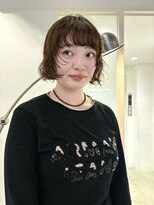 ナヌーク ダイカンヤマ(nanuk daikanyama)&nbsp;ニュアンスボブパーマにブラウンカラー