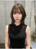 表参道 roijir ミディアムレイヤー × アッシュグレージュ