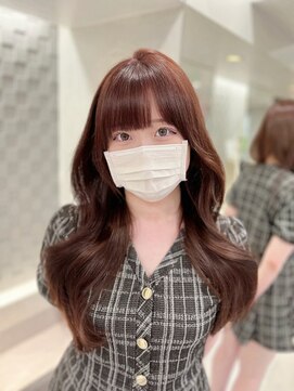 ジェム リット(GEM lit) 《Rena》ローズブラウン/くびれ巻き/顔周りカット