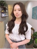 ★韓国レイヤーカット前髪顔周り/ヨシンモリ/ヘーゼルベージュ