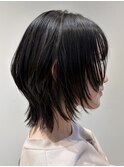 天神大名ウルフカットウルフレイヤーくびれヘア顔周りレイヤー