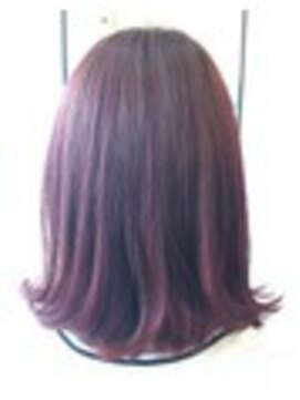 ヘアアンドメイク エジェリ(hair&make egerie) ビビットピンク ハイライト 恵比寿