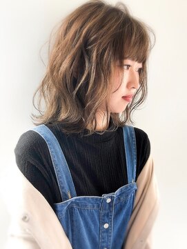 エル セルカ 高田馬場(el CERCA) 色っぽラフミディ×外国人風アッシュベージュ【高田馬場】