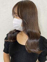 イオエ(ioe)&nbsp;前髪/アンブレラカラー/こなれミディ/イメチェン/ウェーブパーマ