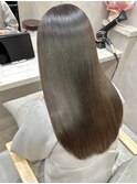 髪質改善*黒髪ショコラアッシュカラー*美髪【Zina 熊本】