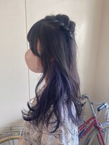 カシェ リタ ヘアー(CACHE'&RITA HAIR)&nbsp;ブルーラベンダー◯インナーカラー◯顔まわりカット