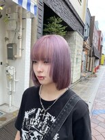 コレット 宇都宮(collet Gigi)&nbsp;前髪/マチルダボブ/ピンクベージュ/インナーグレー/ラベンダー