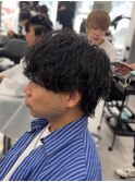 縦落ちツイスパウルフ波巻きカルマパーマ