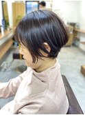 くびレイヤーグレーベージュニュアンスカラー白髪染め白髪ぼかし