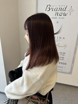 ヘアーメイクブランニュー セントラル 西大寺店(hair make Brand new central) ラベンダーピンク
