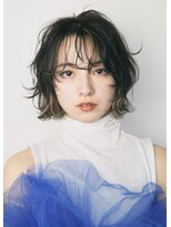 エンクス(enx)&nbsp;イヤリングカラー×レイヤーボブ