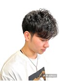 ビジネスカットツーブロックシチサン分け爽やか