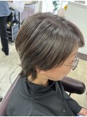白髪ぼかしハイライト