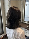 グレージュカラー×くびれヘア
