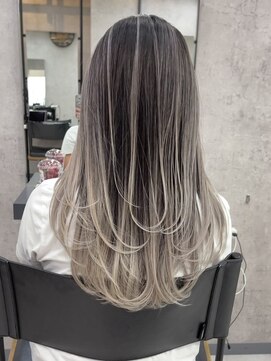 ネハス(nehus.) ハイライトバレイヤージュ/イメチェン/こなれミディ/ブリーチ