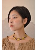 30代40代大人黒髪ショートボブ/美シルエット小顔ショート