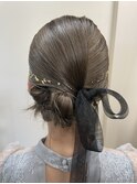 結婚式タイトヘアセット
