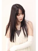 フェイスレイヤー姫カット/ナチュラルモード/暗髪【自由が丘】