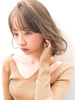 ディーバ 渋谷(D.I.E.V.A)&nbsp;20代30代40代大人可愛い丸み耳かけボブ透明感オリーブベージュ