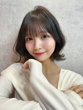 ロンドヴァリー 渋谷店(Lond vallee) イメチェン外ハネボブ美髪ワイドバングレイヤー縮毛矯正/渋谷