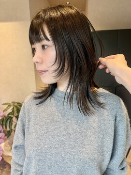 【mimura】レイヤーカット　顔まわりレイヤー　ミディアム　草加