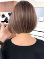 リティー バイ ジルブラン(Lity by JILBLAN) 透明感あるベージュハイライト【切りっぱなしボブ/ブリーチ】