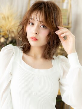 カバーヘア ブリス 大宮西口(COVER HAIR bliss) 韓国風ニュアンスパーマフェザーミディアムc6大宮20代30代40代