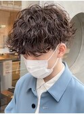 大阪波巻きパーマシャドウパーマツイストスパイラルパーマ40代