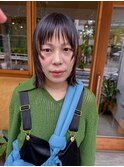 マッシュウルフ　顔まわりレイヤー　デザインカラー