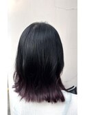外ハネボブ×裾カラー