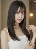 美髪レイヤーカット/顔まわりレイヤー/くびれミディアムレイヤー