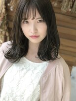 リシェル(RICHEL)&nbsp;黒髪　ボブディー　ミディアムヘア　前髪カット