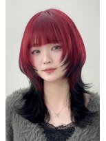 アマトウキョウ アユンチェ(AMA TOKYO×AYUNCHE)&nbsp;ルーツデザインカラー×ミディアムウルフ