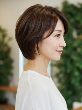 アイスタイル 緑井店(I STYLE) 40-50代にオススメ★大人のエアリーレイヤーボブ