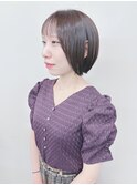 ＊内巻きボブ顎ラインボブぱっつんボブ切りっぱなしボブ軽めボブ
