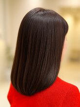 ロンロンシャ 都ホテル店(RONRONCHAT) ４０代×大人ミディ×オーガニックカラー白髪ぼかしグレージュ