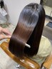 【学割U24】サラ艶縮毛矯正＋カット＋GMTR＋処理ケア￥19800～☆。