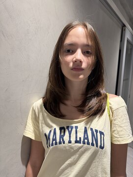 トクヤマサロンニューヨーク(TOKUYAMA SALON NEW YORK) 似合わせレイヤーカット×赤みなし透明感カラー