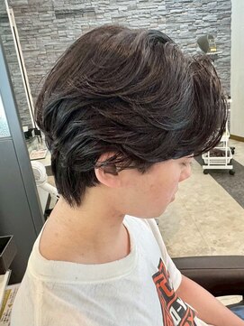ガーデン 西川田店(garden) 宇都宮メンズカットメンズパーマフェザーパーマセンターパート