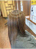 レイヤースタイル×ハイライト白髪ぼかし