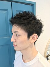 ウェール(ver) ビジネスマンに大好評!ツーブロック×アップバングショート