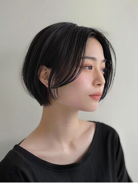 イーナ(iina) 小顔見え丸みショートボブ