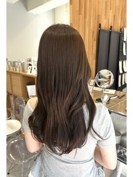 ネオリーブウリ 二子玉川店(Neolive uri) ミディアムヘア暗めカラーデザインカラーフェイスフレーミング